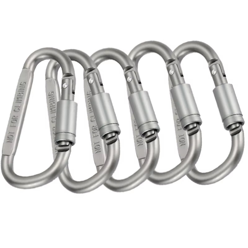 1Pcs Climbing Traveling Hooks D-Ring Camping Equipment Alloy Aluminum Survival Gear Mountaineering Hook Mosqueton Carabiner