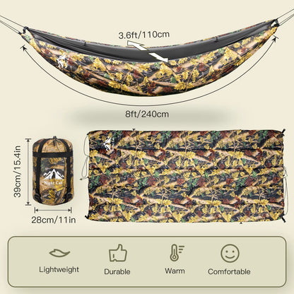 Outdoor Camping Hammock Underquilt Multifunctional Winter Sleeping Warm under Quilt Blanket Cotton Hammock