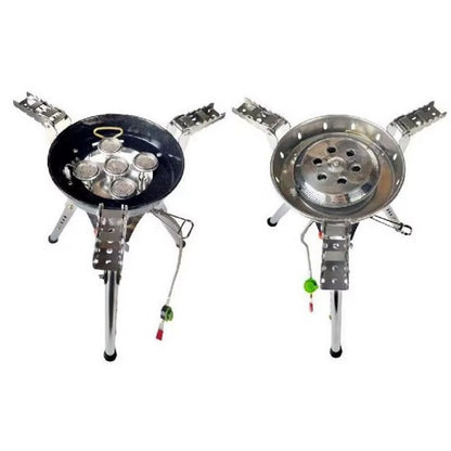 Outdoor Camping Gas Stove 4360W Adjustable Height Foldable Burner for Picnic Camping Cooker Universal Cooking Accessories