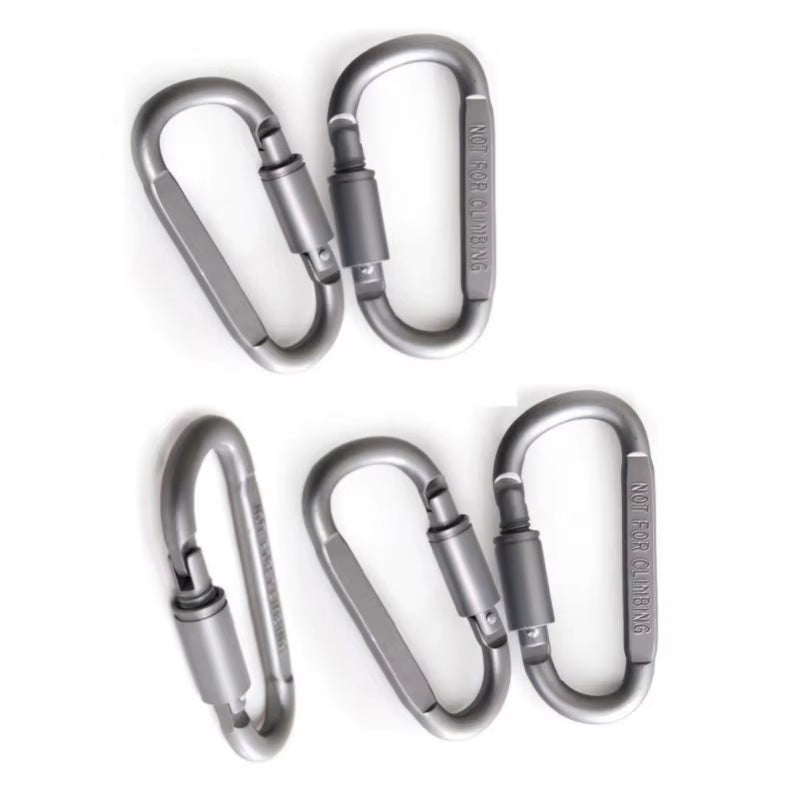 1Pcs Climbing Traveling Hooks D-Ring Camping Equipment Alloy Aluminum Survival Gear Mountaineering Hook Mosqueton Carabiner